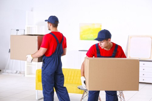 Moving team handling a residential relocation in Pimlico