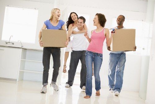 Local movers loading a van for a Pimlico move