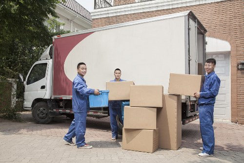 Commercial moving team handling office relocation logistics in Pimlico