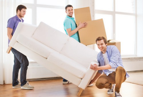 Checklist and packing materials for a London home removal