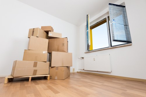 Central London moving van near Pimlico properties