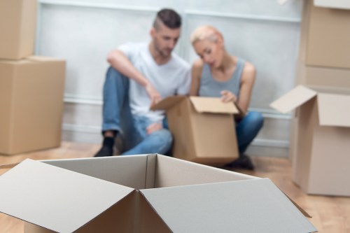 Local removals team handling office items in Pimlico
