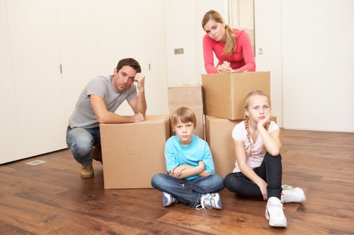Local van moving boxes for a Pimlico flat move