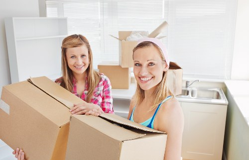Careful furniture transport in a central London removal van